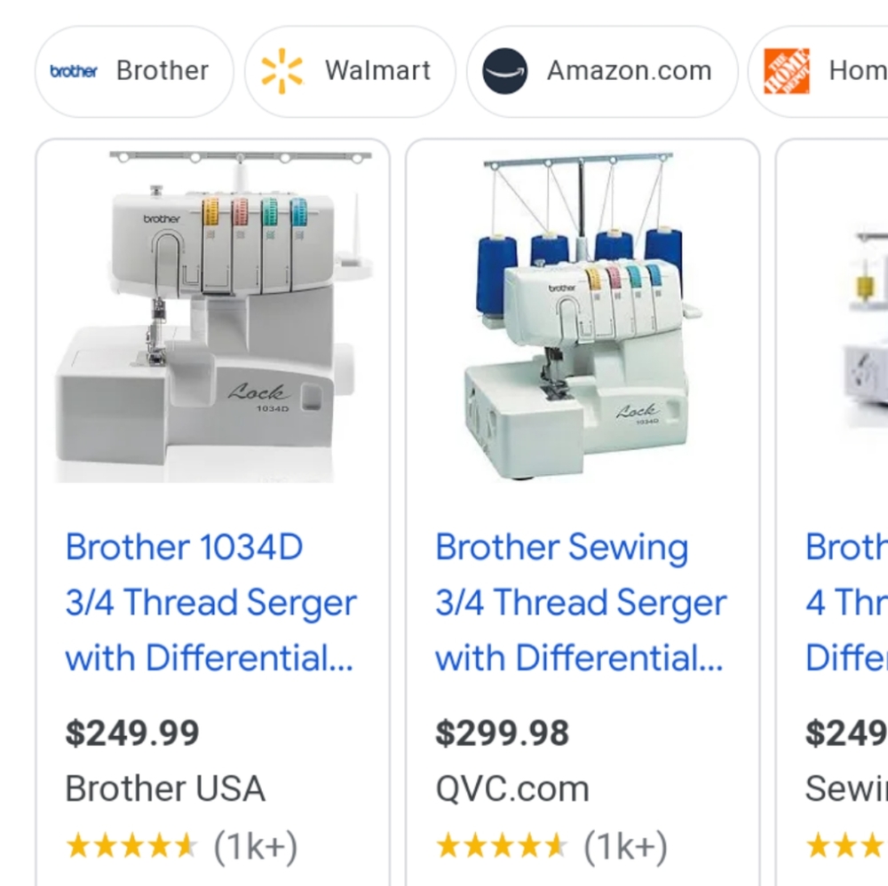 Brother sewing machine